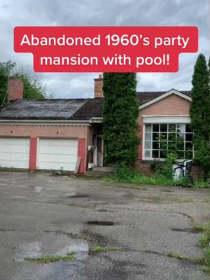 A post by @off.the.grid.ontario on TikTok caption: Inside an abandoned 1960’s party mansion with lots left behind🍻! Description in comments. #abandonedontario #urbex #abandoned #ontario #fyp #foryou #decay #ontariofinds #oap #abandonedmansion #mansion