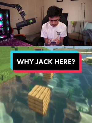 A post by @realchairbuzza on TikTok caption: WHAT? | #mcyt #jackbuzza #Minecraft #minecraftmeme #fyp