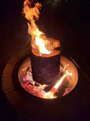 A post by @michigan.number.1 on TikTok caption: #sbh #bonfire #campfire #northernmichigan