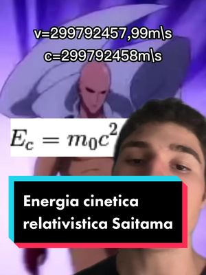 A post by @physicsrask on TikTok caption: Saitama è un chad 🗿#fisica #maraskphysics #anime #onepunchman #saitama #animeita #imparacontiktok