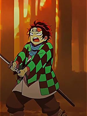 A post by @melon.msm on TikTok caption: tanjiro🔥 #tanjiro #demonslayer #kimetsunoyaiba #edit #anime