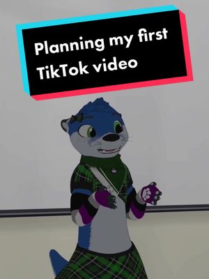 A post by @twigotter on TikTok caption: How I planned my first post! (and seriously thanks for all the kindness and support 💙) #fyp #fypシ #furry #furrytrash #gay #asexual #ace #metal #deathcore #vrchat