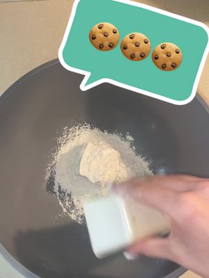 A post by @paintingwithk on TikTok caption: make chocolate chip cookies w me🙃🍪 #recipiedownbelow #fyp #chocolatechipcookies       Perfect Chocolate Chip CookiesRefrigerated1 Egg, largeBaking & Spices1 1/2 cups All-purpose flour1 tsp Baking soda1/2 cup Brown sugar, firmly packed light2 1/4 cups Chocolate chips, semisweet6 tbsp Granulated sugar1/2 tsp Salt1 tsp Vanilla extractDairy1/2 cup Butter, unsalted