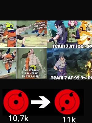 A post by @zenox1240 on TikTok caption: #fyp #foryou #xyzbca #pourtoi #naruto #sasuke #sakura #team7 #100% #99,9% #nedji #mamie #déjeuner #jeux nouveau même (naruto)