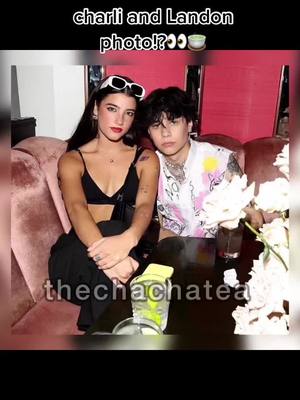 A post by @thechachatea on TikTok caption: charli and Landon photo!?👀🍵 💗💗 #thechachatea #landonbarker #chasehudson #charlidamelio #brokeup #breakup #chandon #chacha #chaseli #tea #teapage #rumor #updates #charliandchase #charliandlandon #charlidameliolandonbarker