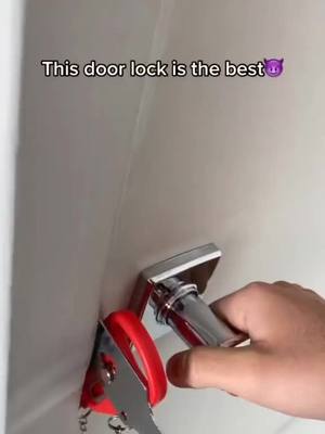 A post by @myportlock520 on TikTok caption: Stay safe everyone❤ link in my bio to get a door lock! #safety  #explore #springbreak