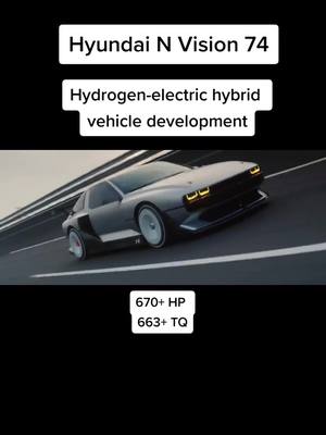 A post by @epiccars on TikTok caption: Thoughts on Hyundai developing Hydrogen-electric powered cars? | 📸: @hmsgofficial #hyundai #nvision74 #nvision #cars