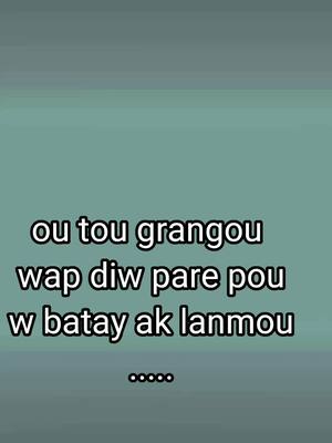 A post by @mrlucho462 on TikTok caption: ou dwe konn wé sak vid kanpe #trends #tendance #aftertiktok