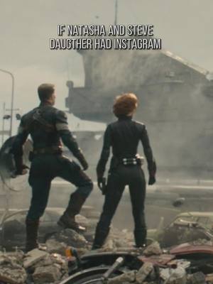 A post by @spideybarnes_ on TikTok caption: if natasha and steve daughter had instagram #natasharomanoff #steverogers #avengers #blackwidow #captainamerica