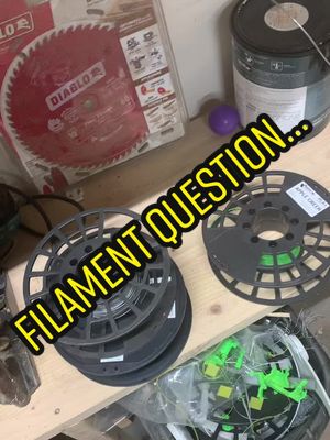 A post by @kiarosultima on TikTok caption: What do you do with your leftover filament?#3dhelpers #printtok #ender2pro