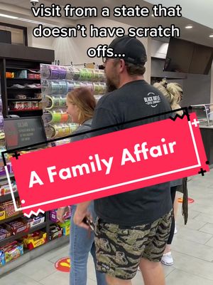 A post by @tx_booger_scratchers on TikTok caption: Chessa and Zach came to visit from Nevada, where they don’t have scratch offs… so we had a little fun! #fyp #scratchoffticket #scratchoffs #texaslottery #party