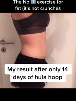 A post by @yogacoachpant on TikTok caption: Result…The hoop is a lifesaver!!#weightedhulahoop #weightlossjouney