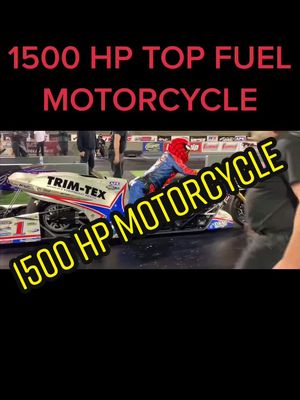 A post by @ccracingg on TikTok caption: Top fuel motorcycle AKA death bike #foryou #fyp #racing #fast #nitro #dragrace #boosted #motorcycle #topfuel