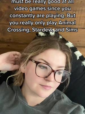 A post by @shannernanner1 on TikTok caption: Gamer girl over here #acnh #videogames #nintendo #switch #sims #stardew #gamer