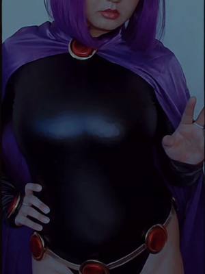 A post by @fireunderdog on TikTok caption: Stand up for your National Goth Girl Anthem (Part 1) #raven #teentitans #teentitanscosplay #ravencosplay #gothgirl #fyp