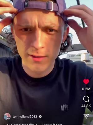 A post by @tomhollandishotxx..x.2 on TikTok caption: Im actually really happy hes taking a break for his mental heath and i think more peopel need to do this just so they can focuse on their lives out of acting (or whatever they do) and social media #tomholland #instagram #takingabreak #mentalheath #foryoupage #foryou #foryou #foryoupage❤️❤️❤️foryou💞💞 #foryoupage❤️❤️❤️foryou💞💞💜 #tomholland2013 #celebcrush