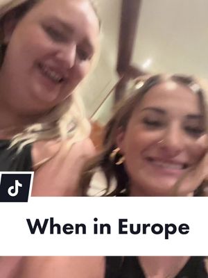 A post by @2girls1.tiktok on TikTok caption: Theres no explanation for this video 🤣 #weweresober #bestfriend #girlypop #funny #europe #pee