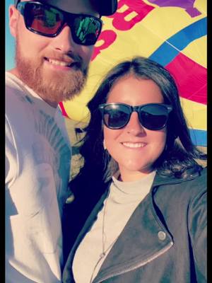 A post by @justineelizabethb3 on TikTok caption: Hot air balloon ride leading to the easiest decision I’ve ever had to make 🥰 #hotairballoon #engagement #Love #Summer #August122022