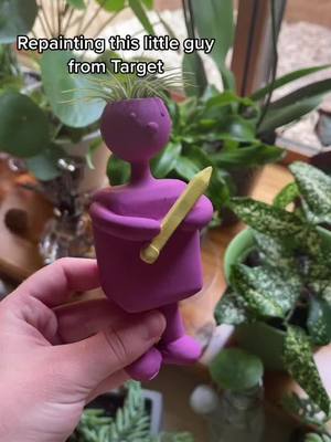 A post by @allispaints on TikTok caption: Little Fred #foryou #airplant #painting #target #fred #ReTokforNature