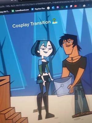 A post by @fireunderdog on TikTok caption: It's my duty now to cosplay all the goth cartoon chicks 🖤 #totaldramaisland #gwentotaldrama #fyp  #gwentotaldramacosplay