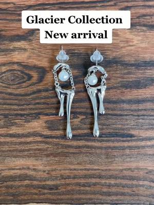 A post by @lesoleil_jewelry on TikTok caption: Glacier Collection New arrival  #SmallBusiness #jewelrybusiness #jewelry #newtrend  #lesoleiljewelry #necklace #earrings #bracelet