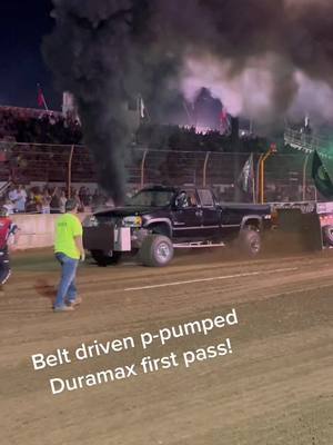 A post by @hillrod953 on TikTok caption: #stahlsservicerepair #prostockdieseltruck #bstp_wi #dodgecountyfair #duramax#hartsdiesel