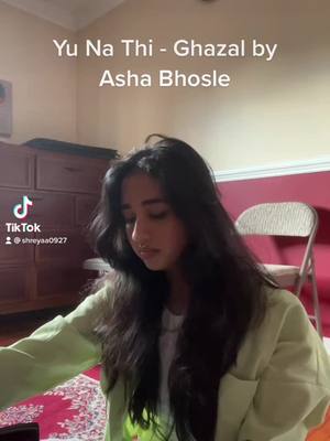 A post by @shreyaa0927 on TikTok caption: never getting over this ghazal #VoiceEffects #fyp 