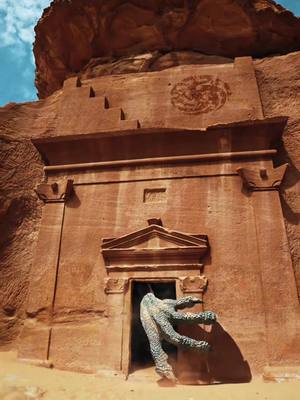 A post by @tomjauncey on TikTok caption: Face to face with a Dragon! What would you do? @krimium @osnplus #houseofthedragon #gameofthrones #osn #alula #saudiarabia