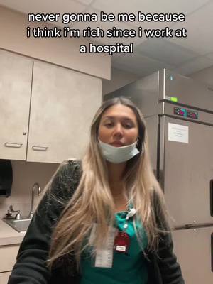 A post by @ffabbbii on TikTok caption: dont get me wrong the pay is good i hust dont know how to save #fyp #AEJeansSoundOn #WorldPrincessWeek #hospitallife