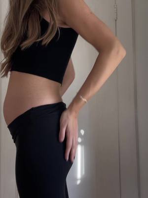 A post by @gabrielechicoine on TikTok caption: 18 week bump update with the twin girls💗 So much movement this week I can’t stop bursting into laughter, just pure joy. Possibly half way there!! Thank you Jesus.💗