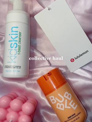 A post by @sienalaviolette on TikTok caption: haul haul haul 🌷 use code SIENALAV for 15% off kidskin 🏄🏻‍♀️👼🏻🫧 #fyp #viral #skincare #preppy #haul #kidskinusa #bubbleskincare @bubble @kidskinusa