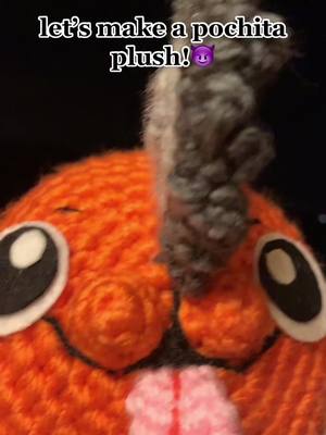 A post by @shxro7 on TikTok caption: i’ll be selling these at an artist alley on october!👁👁 #chainsawman #pochita #pochitasupremacy #pochitachainsawman #denji #amigurumi #crochet #ganchillo #anime #manga #makima #plushies #handmade #power #aki 