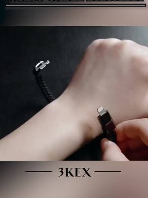 A post by @gerb105 on TikTok caption: Creative USB charging cable 3 in1 easy to use and bring on every occasions. On MY HOMEPAGE #chargingcable #wristband #charger #fyp 