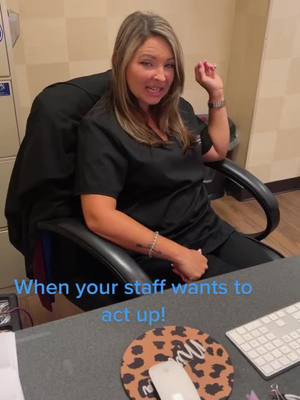 A post by @crystalsessoms3 on TikTok caption: Manager life is hard sometimes! #orthodontics #dentalassistant 