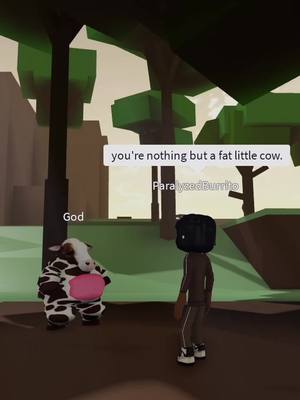 A post by @cowonroblx on TikTok caption: WE SHALL RISE. #roblox #dahood #giga #cow #godonroblox 