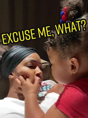 A post by @xolove_mo on TikTok caption: After listening….she is saying, “Blue Shirt.” 😂😂😂😂 We curse but we don’t use that word 😂😂😂😂😂 #fyp #fypシ #comedy #toddlersoftiktok #episode1 