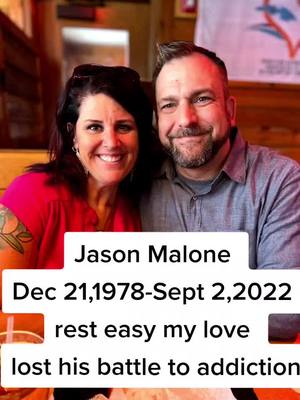 A post by @jasonmalone2 on TikTok caption: Jason lost his battle to addiction. this is not goodbye but see you later. great man gone way to soon. love you wait on me. love Twyla please keep us in your prayers for the days,weeks and months ahead.