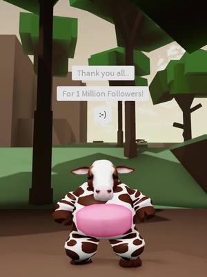 A post by @cowonroblx on TikTok caption: The 1 Million Special :-) #roblox #thankyou #dahoodroblox #dahood #robloxvoicechat 