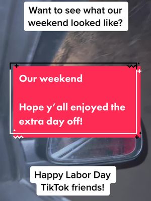 A post by @followttm on TikTok caption: #happylaborday #weekend #wings #pizza #lake #swimming #offroading #jeep #family #boymom #married Labor Day weekend