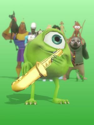 A post by @yourpalmalik on TikTok caption: #pixar #disney #monstersinc #mikewazowski