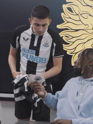 A post by @heliospantheon on TikTok caption: @jjcharlton was given a player’s box ticket for the Man city game , during our exclusive Helios pop up event in Newcastle 🌞  Make sure to follow us on all socials to be informed about the next events coming soon 👀  #saintmaximin #newcastle #helios #fyp #foryou #allansaintmaximin #game #card 