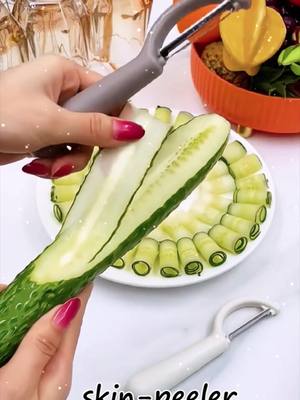 A post by @goodthing_a on TikTok caption: There are too many uses for cucumbers.🤪🤪#fashionicon #trending #goodhelper #goodthing