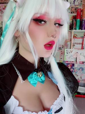 A post by @cosplayerino on TikTok caption: just take some vanilla content Dx #vanilla #nekopara #vanillacosplay #nekoparacosplay