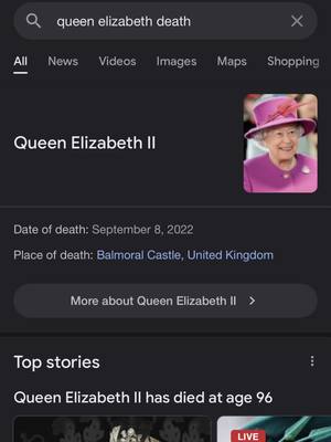 A post by @elmo_best on TikTok caption: Wow I thought it was another joke, but this is such a sad day for England. She will be well remembered.