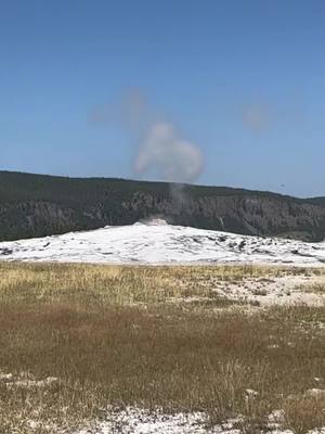 A post by @jacoreyfisher3 on TikTok caption: #nature #yellowstone #oldfaithful #nationalgeographic 