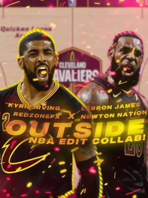 A post by @newton.nation on TikTok caption: Outside NBA Edit Collab Featuring @Rdzn! #NBA #nbaplayoffs #nfl #NFLPlayoffs #edit #basketball #football #hype #sync #syncedit #kyrieirving #lebronjames #lbj #lbj23 #outside #camnewton 