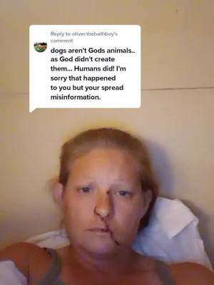 A post by @faithshopeinhumanity143 on TikTok caption: Replying to @oliver.thebathboy NEED TO HIT THE LIBRARY OR THE CHURCH SOMEONE LIED TO YOU #foster #Faithshopeinhumanity #animalsoftiktok #adoptme #spayandneuter #ChewTheVibes  #rainbowbridge🌈 #endanimalcrulety #dobettter #NEED #stopanimalabbuse #dogfight #miracle #