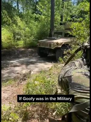 A post by @lnfidel.badassery on TikTok caption: If Goofy was in the military 🇺🇸😂 #army #military #goofy #Disney #fyp 