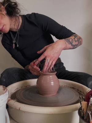 A post by @pinetreepottery on TikTok caption: it’s the potter’s head nod for me #throwing #fyp #foryou #pottery #ceramics #handmade #slay #slaysoulsister #foryourpage #SmallBusiness #hobby #wheelthrowing #wheelthrowingvideos #potterytiktok 