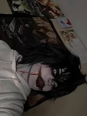 A post by @itscosplay on TikTok caption: ❗FAKE BLOOD❗#jeffthekiller #jeffthekillercosplay #creepypasta #creepypastacosplay #spookyseason